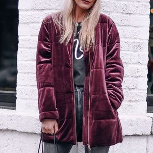 Who What Wear for Target Quilted Velour Bomber